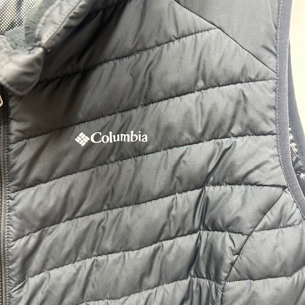 Columbia Omni-Heat Puffer Vest Womens Black Full Zip Quilted Longline 3x - Picture 3 of 10